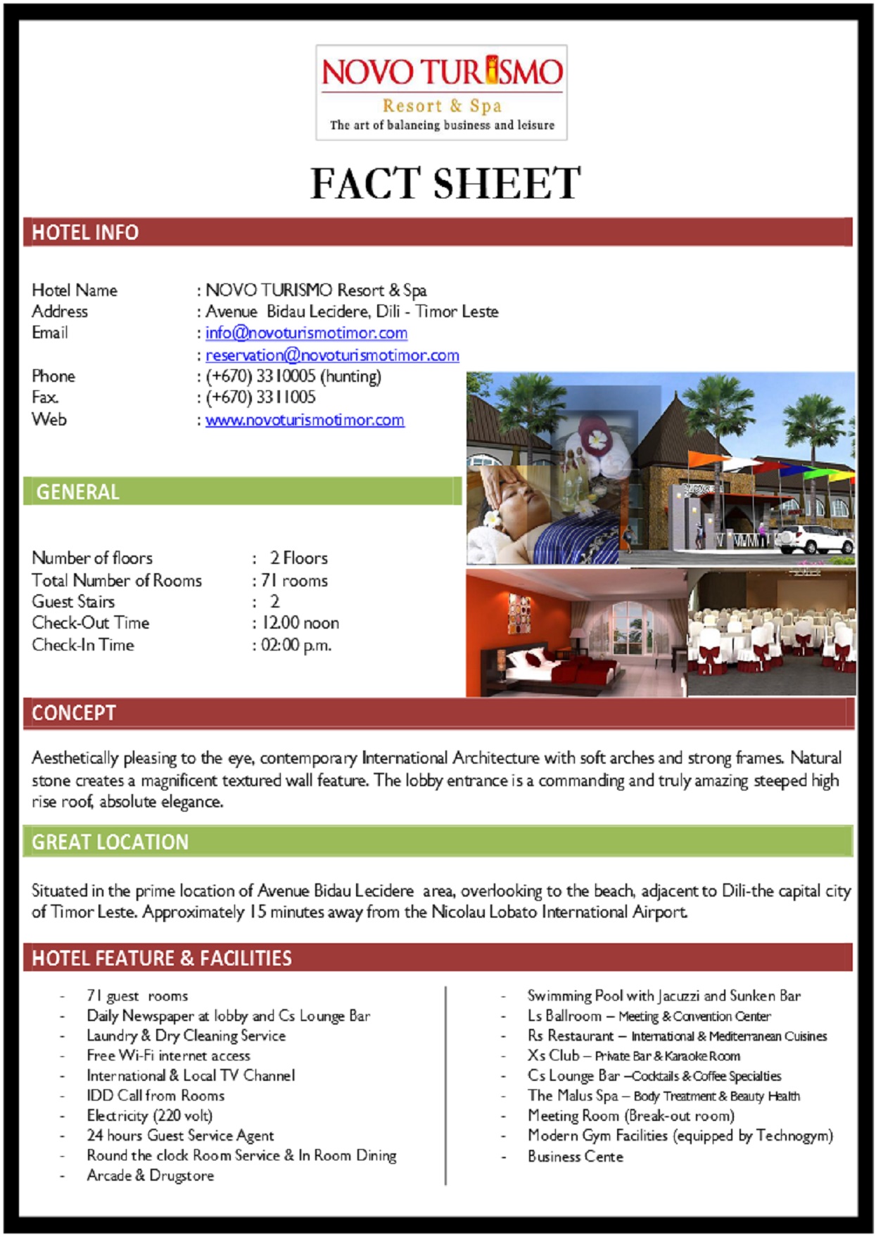 Novo Turismo Resort and Spa in Dili